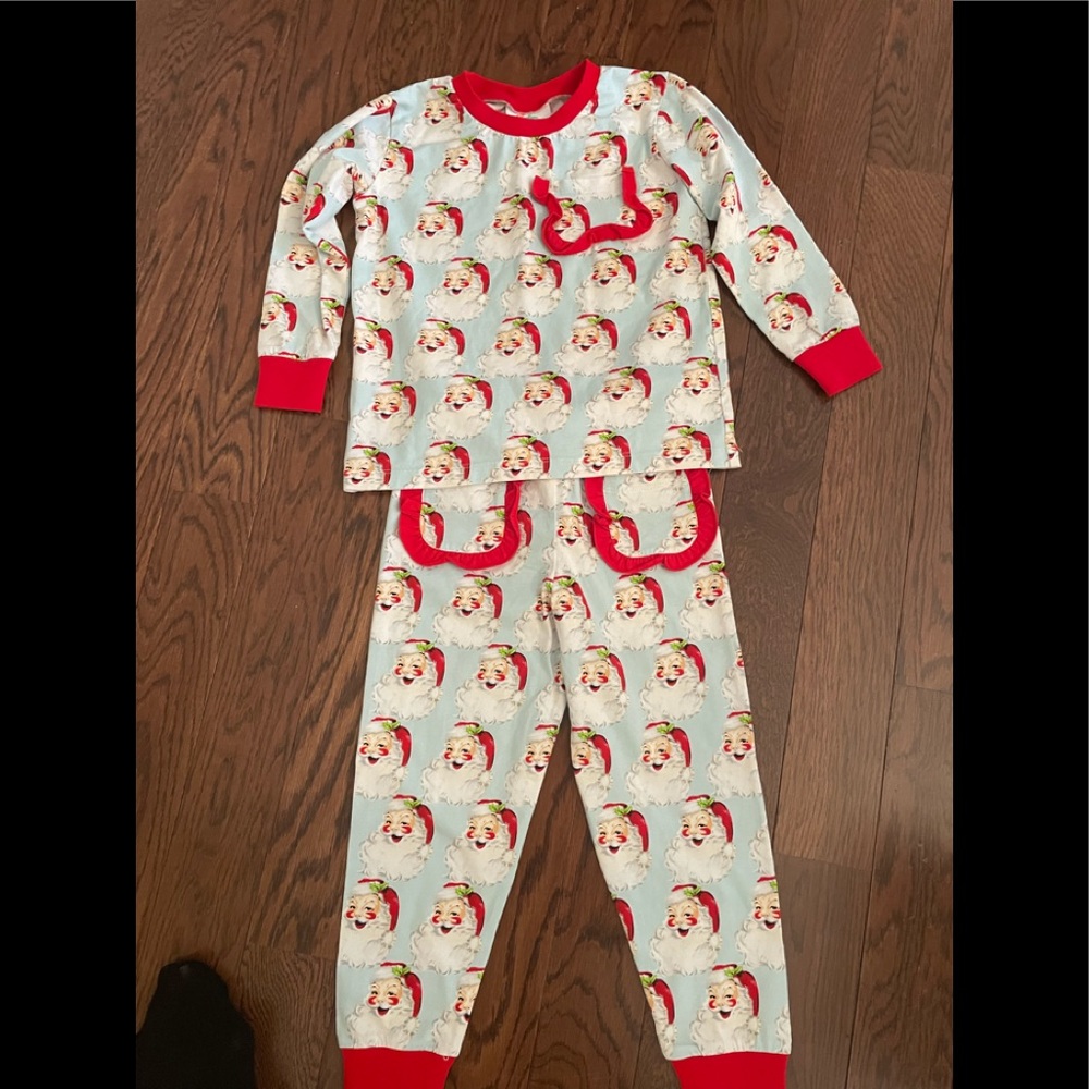 Shrimp and grits girls Christmas pajamas